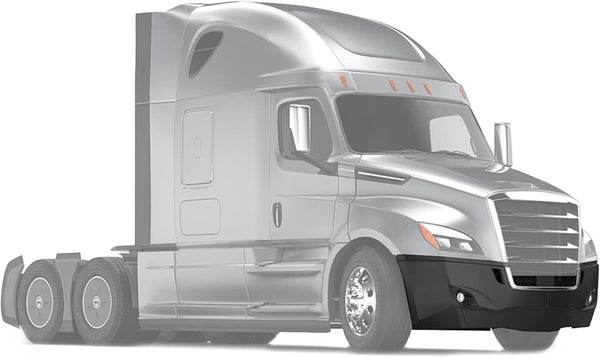 Bumper with Fog Holes Plastic w/ Brackets 11 Pcs 2018-2024 Freightliner Cascadia 126 116