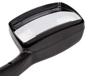 Kozak Chrome Finish Hood Mirror Right (Passenger Side) for Peterbilt 579 Semi Trucks - Replacement Truck Parts - PLUS 2x22 Inch Windshield Wipers, Logo and KOZAK Vest