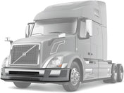 Bumper Plastic No Fog Hole and Chrome Trim Set 2004-2015 Volvo VNL