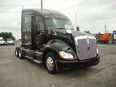 Kozak Black Plastic Bumper Extension Corner Right Passenger Side for Kenworth T680 - Tacoma Parts Corporation