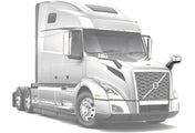 Hood Heated Mirror Chrome Driver 2018+ Volvo VNL VNR