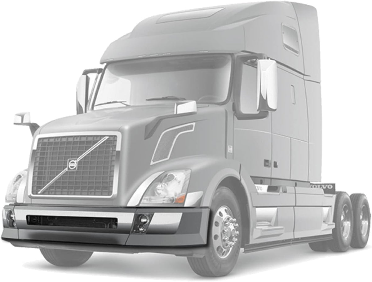 Bumper Plastic with Fog Hole and Chrome Trim Set 2004-2015 Volvo VNL