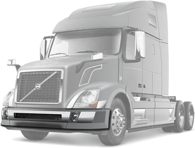 Bumper Plastic with Fog Hole and Chrome Trim Set 2004-2015 Volvo VNL
