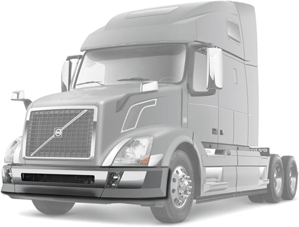 Bumper Plastic with Fog Hole and Chrome Trim Set 2004-2015 Volvo VNL