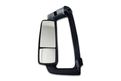 KOZAK Side View Door Mirror Power Heated Black with Arm & Look Down Mirror Left Side compatible with Volvo VNL 670 780 630 730 860 VNM 200 430 630 VNX 300 VN 2004-2023 PLUS Logo, Bracket, Wipers, Vest