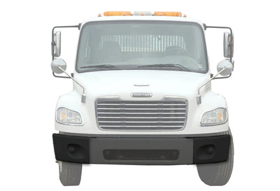 KOZAK Black Plastic Corner Bumper Driver (Left) and Passenger (Right) Sides compatible with Freightliner M2 Business Class 106 112 PLUS Logo, 2x 22" Windshield wipers and Kozak Reflective Vest