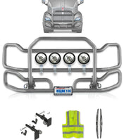 Front Grey Grille Guard Large Kenworth T700