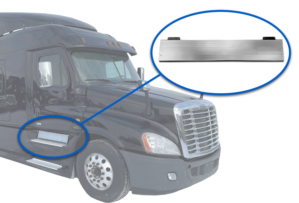 Step Skirt of Front Side Fairing Step Aluminum Metal Passenger 2008-2017 Freightliner Cascadia 125
