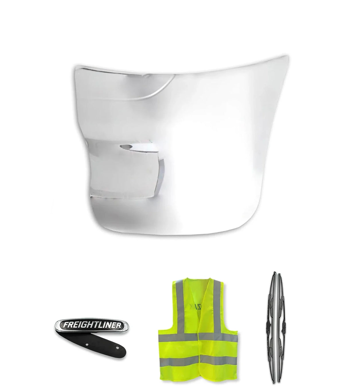 Extension Corner Bumper End Cap Chrome Driver 2001-2017 Freightliner Columbia