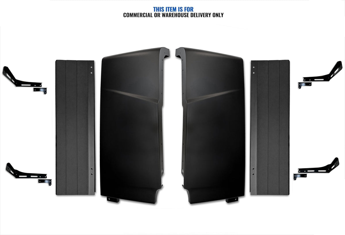 Cabin Fairing Upper Air Deflectors with Extensions and Brackets Set 2025 2026 Volvo VNL New