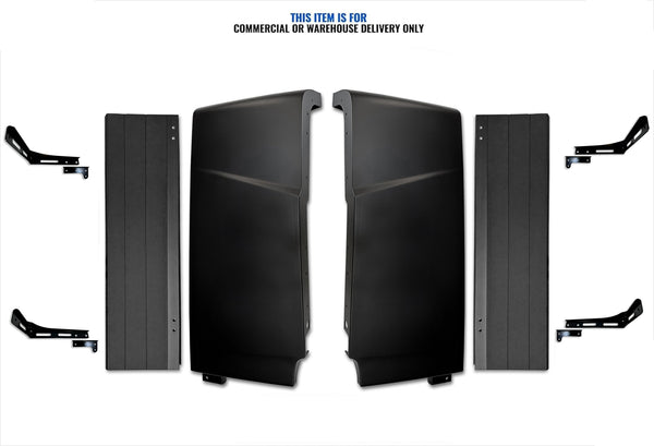 Cabin Fairing Upper Air Deflectors with Extensions and Brackets Set 2025 2026 Volvo VNL New