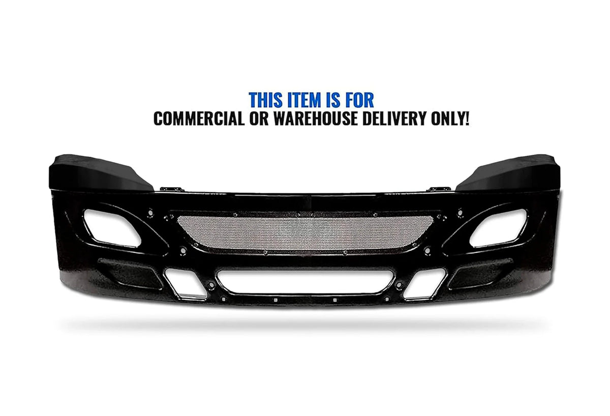 Bumper Stationary Black Steel 2006-2015 International Prostar