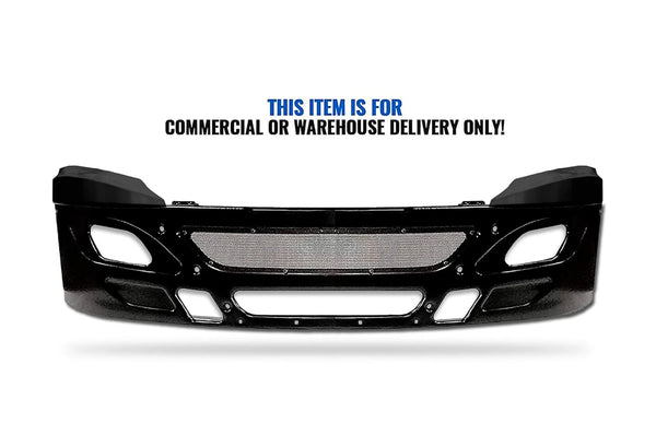 Bumper Stationary Black Steel 2006-2015 International Prostar