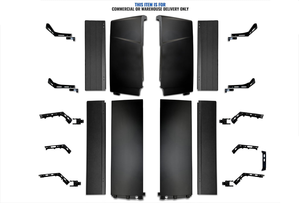 KOZAK Cabin Fairing Upper & Lower Air Deflectors with Extensions & Brackets Set 2025 2026 Volvo VNL New