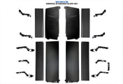 KOZAK Cabin Fairing Upper & Lower Air Deflectors with Extensions & Brackets Set 2025 2026 Volvo VNL New