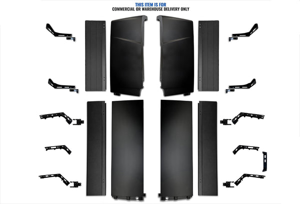 KOZAK Cabin Fairing Upper & Lower Air Deflectors with Extensions & Brackets Set 2025 2026 Volvo VNL New