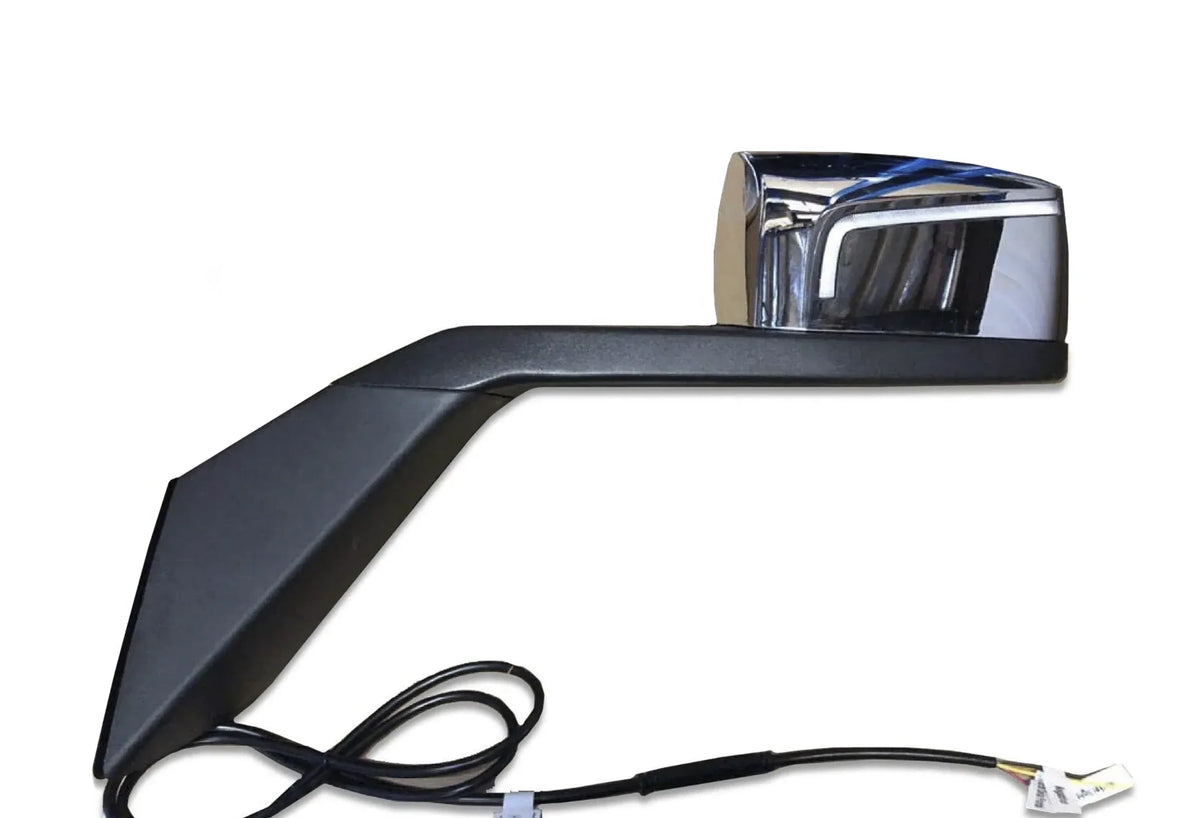 Hood Mirror with LED Turn Signal Chrome Driver 2004-2017 Volvo VNL