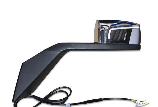 Hood Mirror with LED Turn Signal Chrome Driver 2004-2017 Volvo VNL