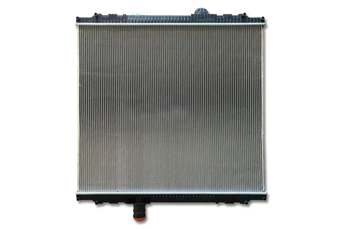 KOZAK Radiator N3800001 for Kenworth T680 2013, T2000 2008-2011, T700 2011-2013 Truck PLUS Logo, Wipers, License Plate Frame, 2x Trailer Tail Lights and Vest