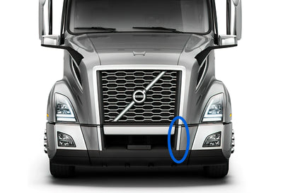 Trim Mold Middle Center Bumper Chrome Driver 2018+ Volvo VNL