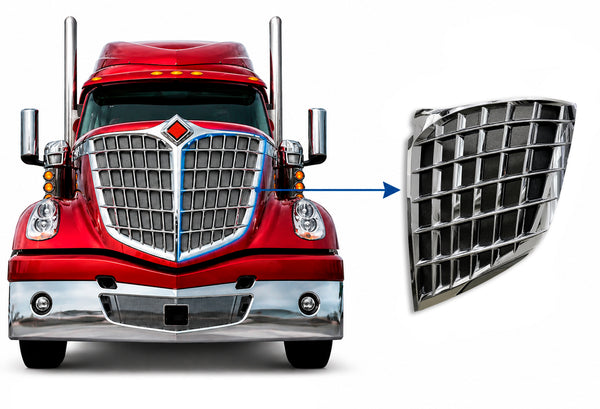 Chrome Grille W/Bug Screen Driver International Lonestar