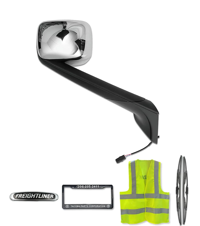 Hood Mirror Chrome Passenger 2018+ Freightliner Cascadia 126 116