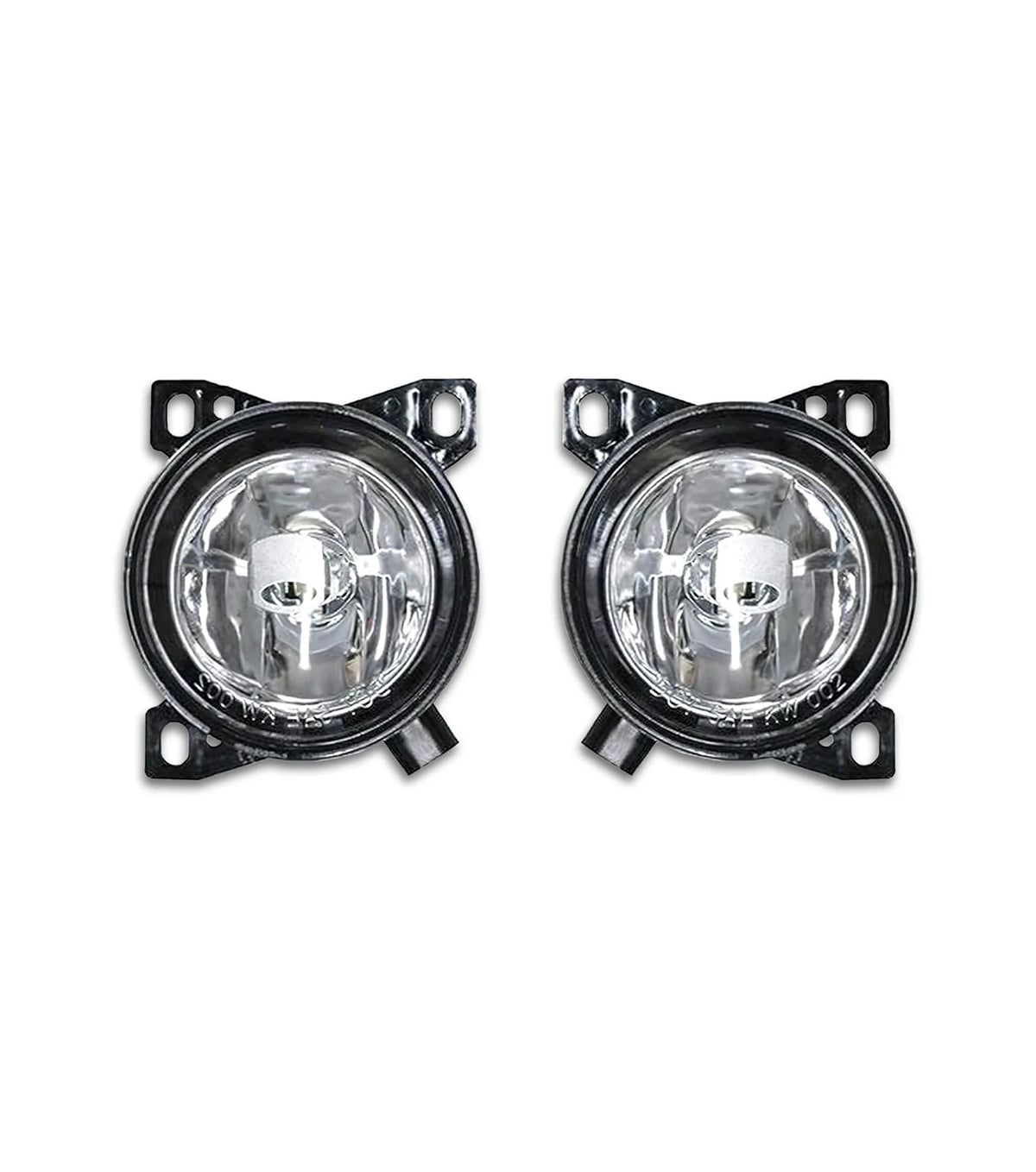 Bumper Set w/ Fog Holes Plastic Chrome + Fog Lights 2013-2021 Peterbilt 579