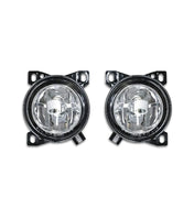 Bumper Set w/ Fog Holes Plastic Chrome + Fog Lights 2013-2021 Peterbilt 579