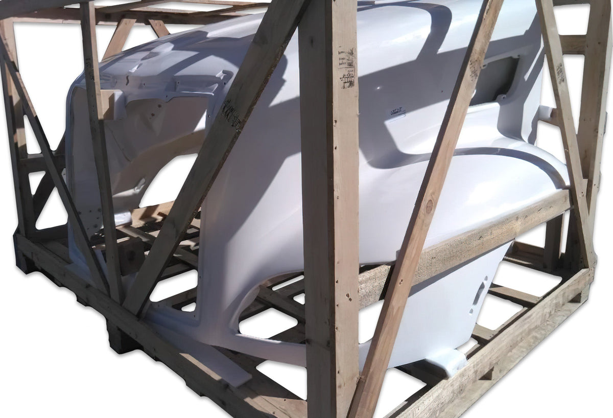 Fiberglass Long Hood Modified Style w/Front Grille 2014-2022 Peterbilt 579