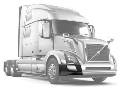 Bumper Corner No Fog Hole w/Chrome Trims & Bracket Passenger 2016-2017 Volvo VNL