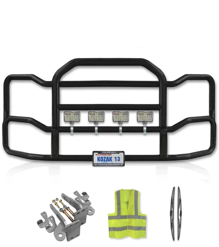 Grille Guard Large Black with Lights Kenworth T440