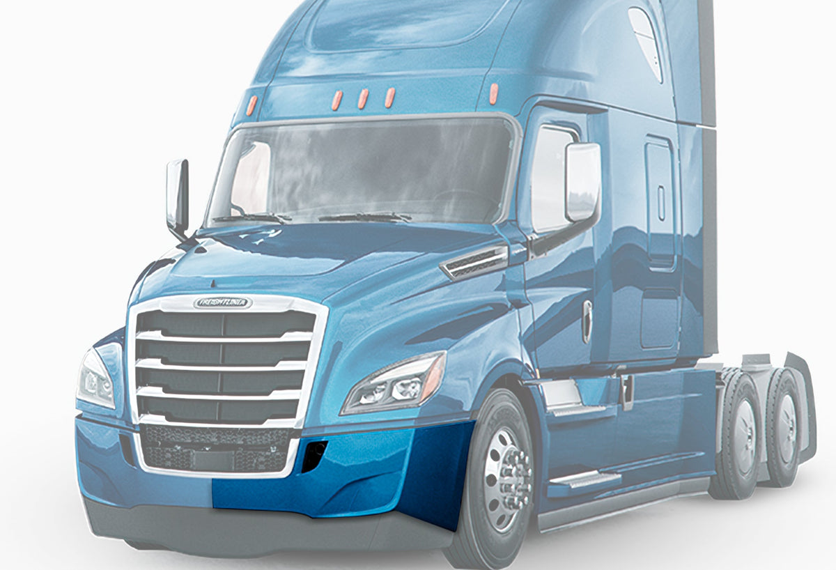 Bumper Cover without Fog Hole Plastic Driver 2018+ Freightliner Cascadia 126 116