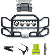 Front Grille Guard Large Black Freightliner Columbia