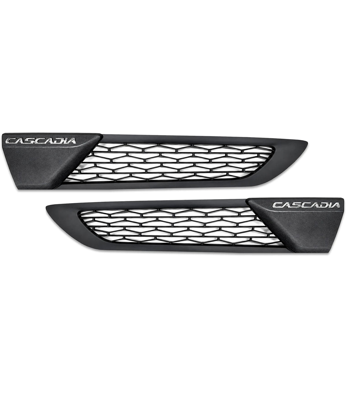 Conjunto de biseles de entrada de aire larga con tapas negras Juego 2025 2026 Freightliner Cascadia