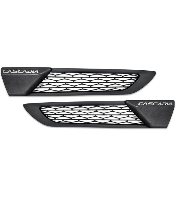 Conjunto de biseles de entrada de aire larga con tapas negras Juego 2025 2026 Freightliner Cascadia