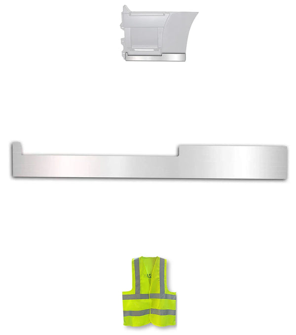 Stripe Chrome Trim for Rear Step Fairing Panel 37" (95 cm) Driver Side (14L) 2004-2017 Volvo VNL