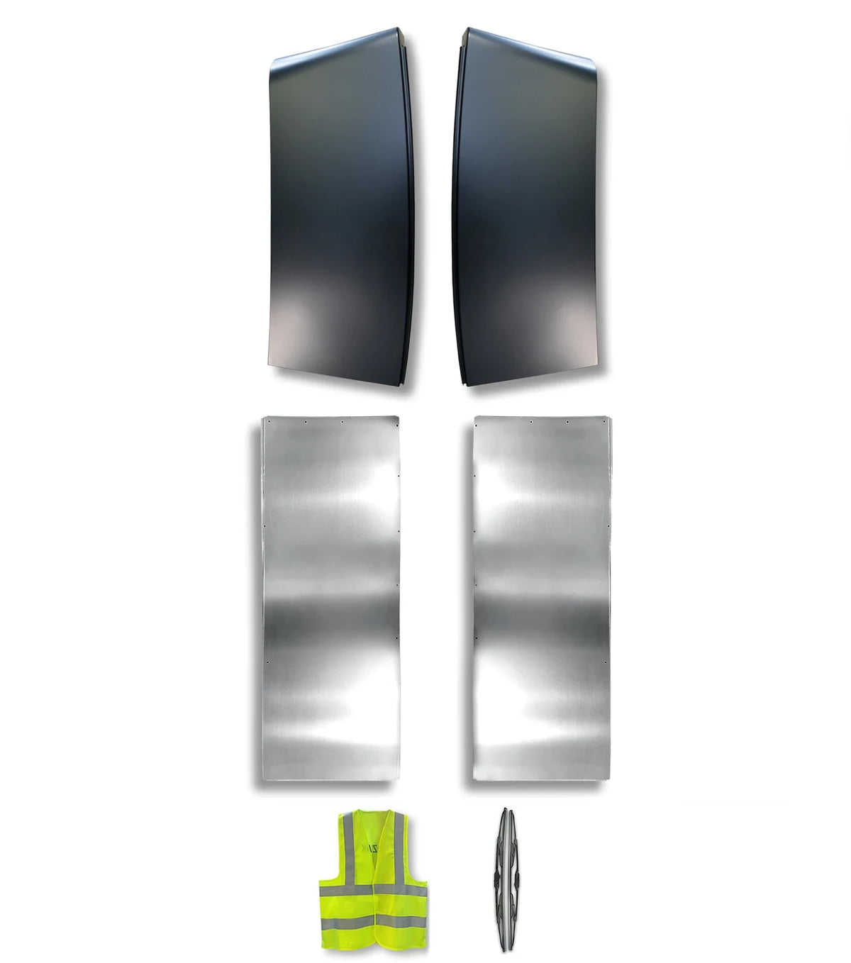 Cabin Sleeper Fairing Extenders Upper Plastic & Lower Aluminum Full Set 2022+ Peterbilt 579