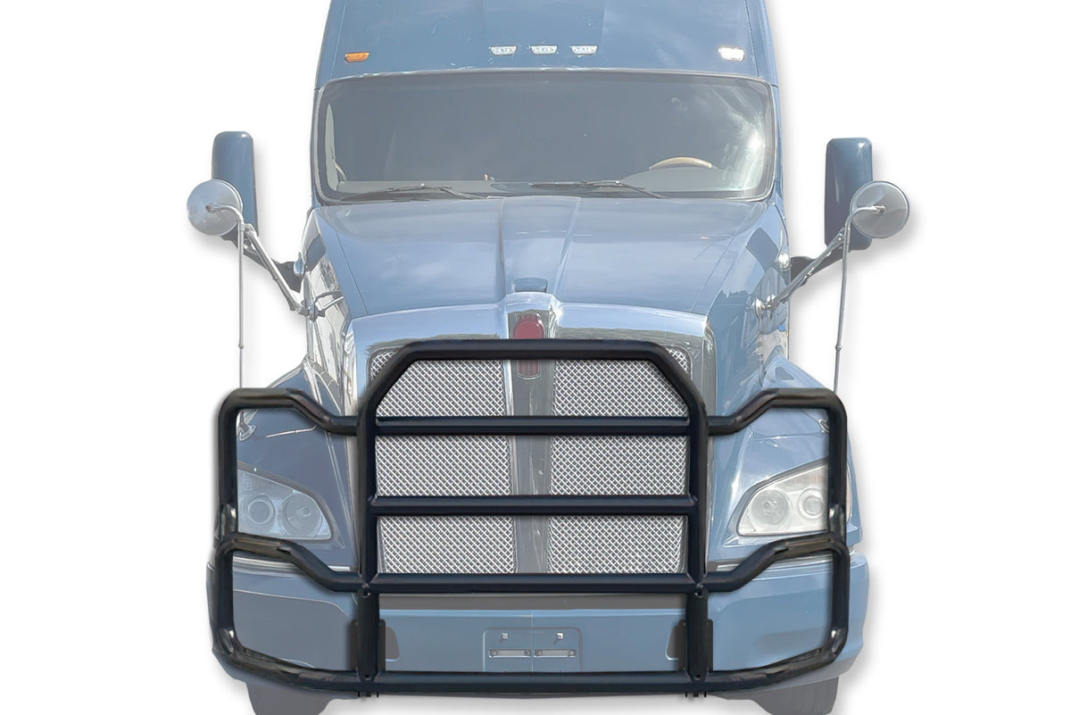 Grille Guard Large Black with Lights 2010+ Kenworth T700