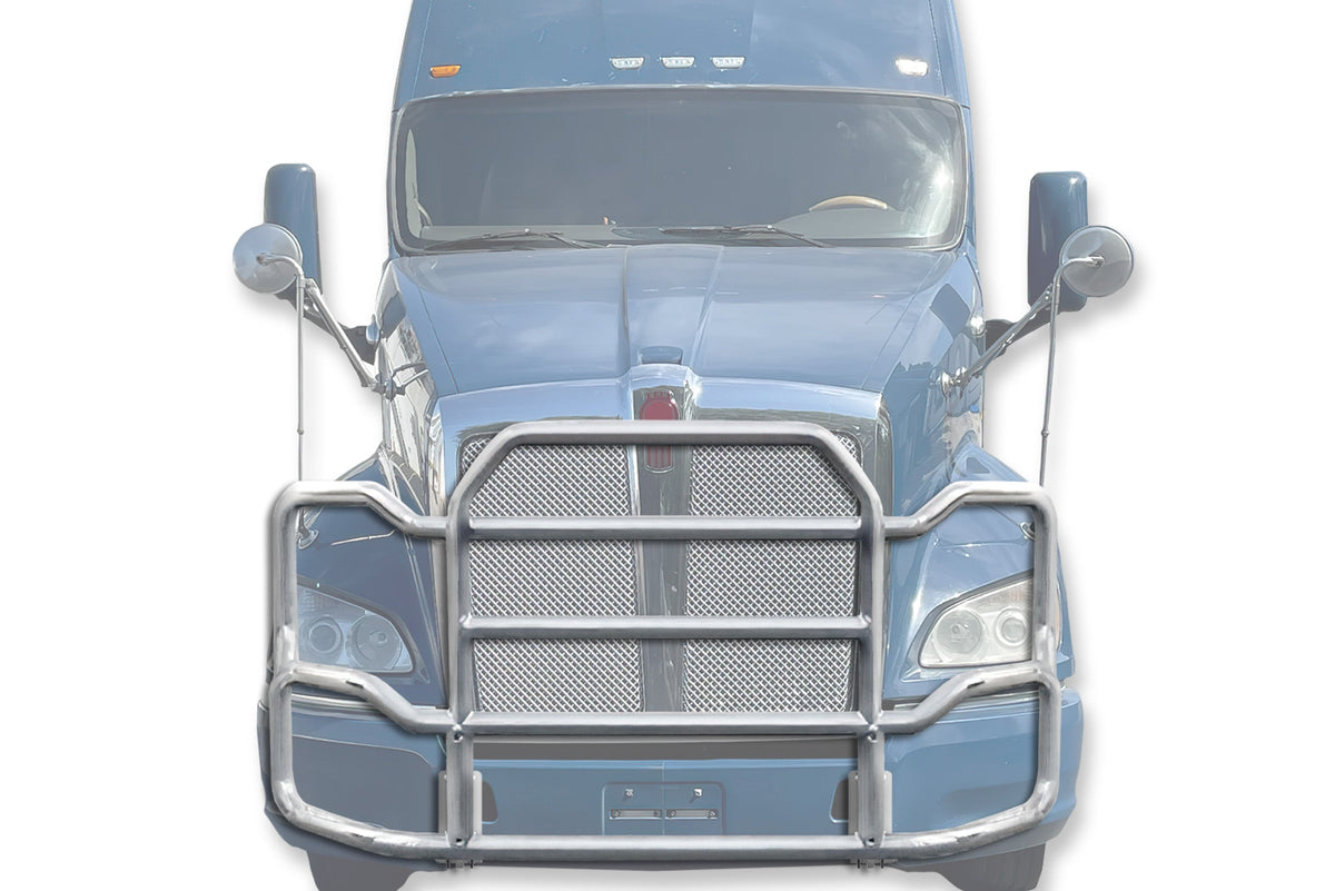 Grille Guard Large Chrome with Lights 2010+ Kenworth T700