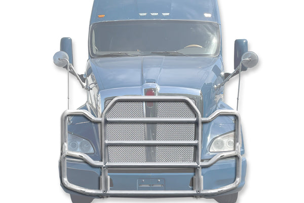 Grille Guard Large Chrome with Lights 2010+ Kenworth T700