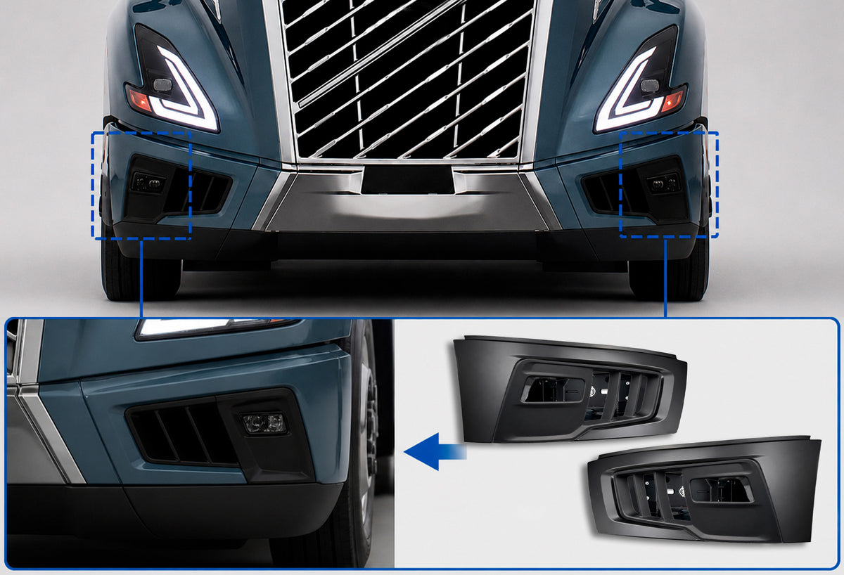 Bumper Corners, End Caps and Bezels Set 2025+ Volvo VNL New