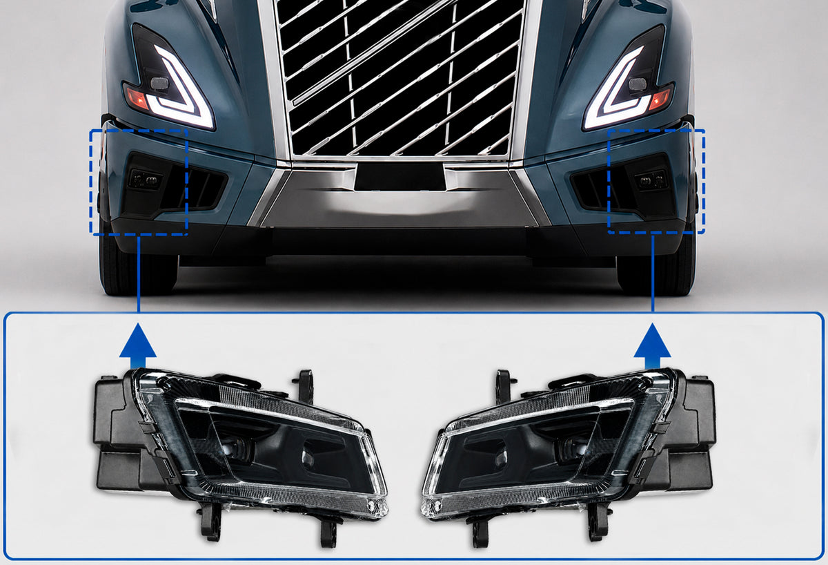 Front Fog Light Lamps Assembly Set 2025+ Volvo VN VNL New