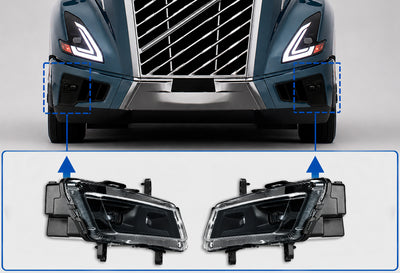 Front Fog Light Lamps Assembly Set 2025+ Volvo VN VNL New