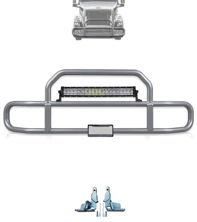 Gray Front Grille Deer Moose Bumper Guard 2004-2017 Volvo VNL