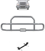 Gray Front Grille Deer Moose Bumper Guard 2018+ International LT LT625 (plastic bumper)