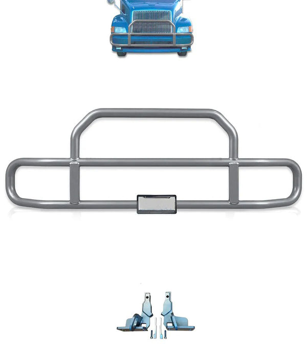 Gray Front Grille Deer Moose Bumper Guard 1999-2003 Volvo VNL