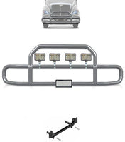 Gray Front Grille Deer Moose Bumper Guard International RH (Plastic Bumper)