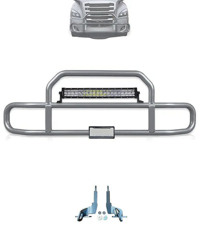Gray Front Grille Deer Moose Bumper Guard 2018+ Freightliner Cascadia 126 116