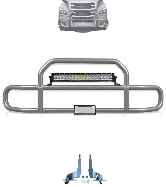 Gray Front Grille Deer Moose Bumper Guard 2018+ Freightliner Cascadia 126 116