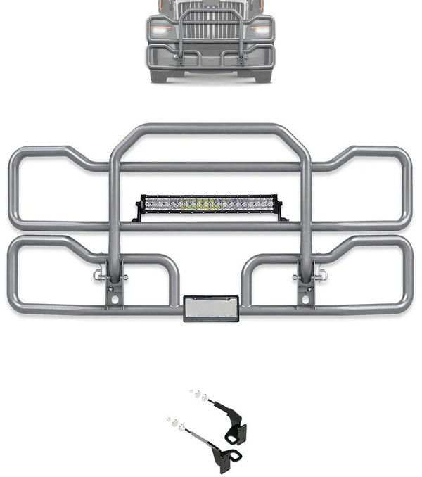 Gray Front Grille Deer Moose Bumper Guard 2023+ Western Star 57X Set-Back